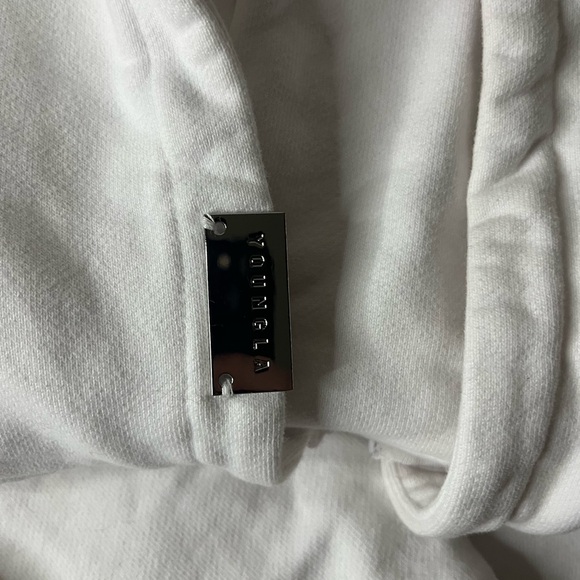 YoungLA White Zip-Up Sweater - Picture 2 of 2